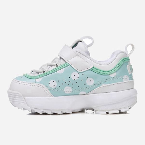 Zapatillas Fila Niñas Blancas / Verde - Disruptor 2 Td - España 512780ISV